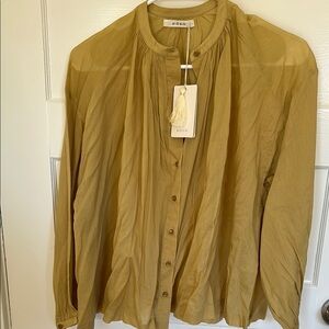Doen Yellow Jane Blouse NWT